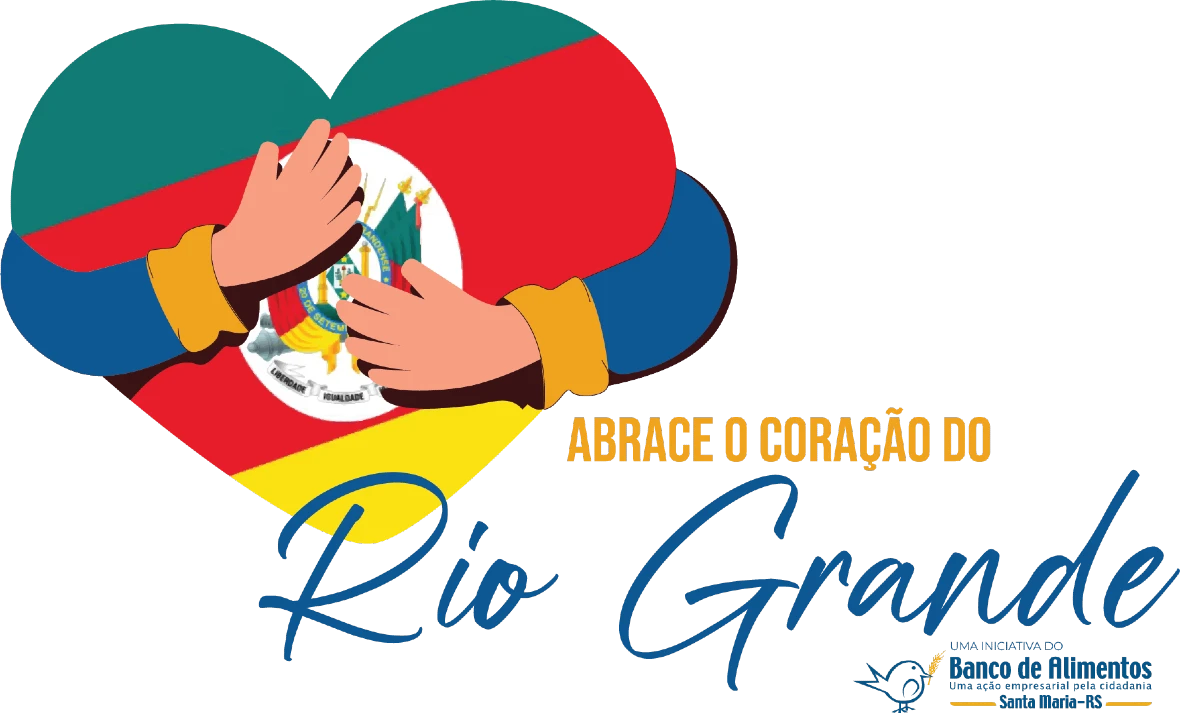 Logotipo campanha Abrace o Coração do Rio Grande